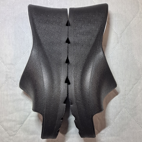 Baretraps Wedge Slide Sandals Women's 10 Black /Floral Footbed 3" Heels Open-Toe - Picture 6 of 11